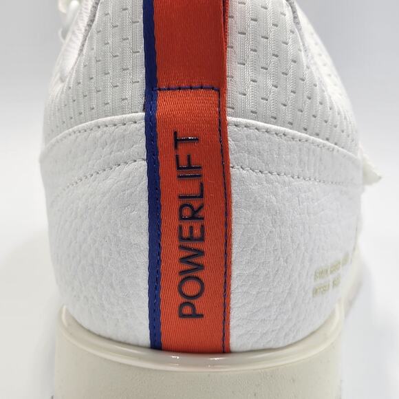 Adidas Powerlift 5 Weightlifting Shoes JP9878 White Dark Blue Mens Size 10.5 New main image 13